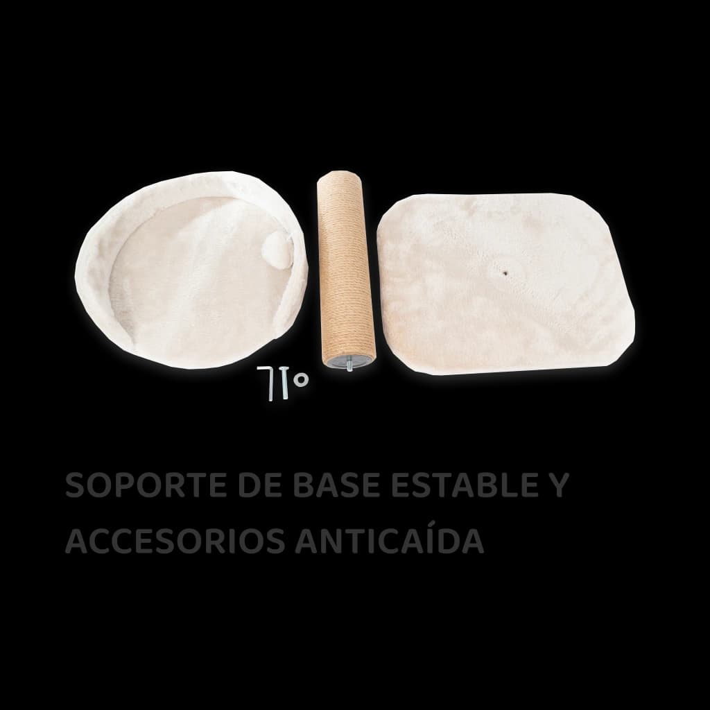 Poste rascador para gatos de tela de sisal