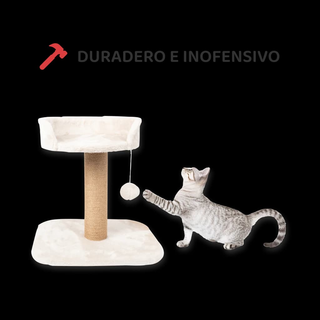 Poste rascador para gatos de tela de sisal
